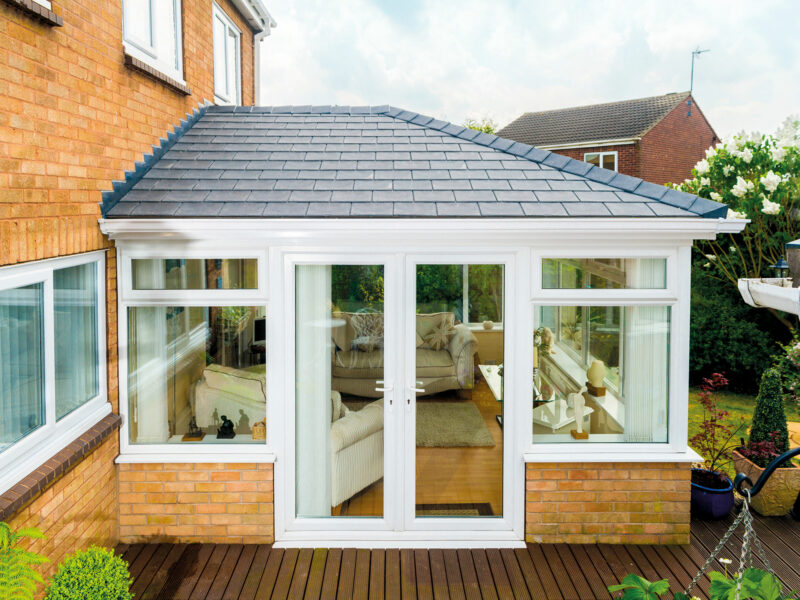 slate conservatory roof