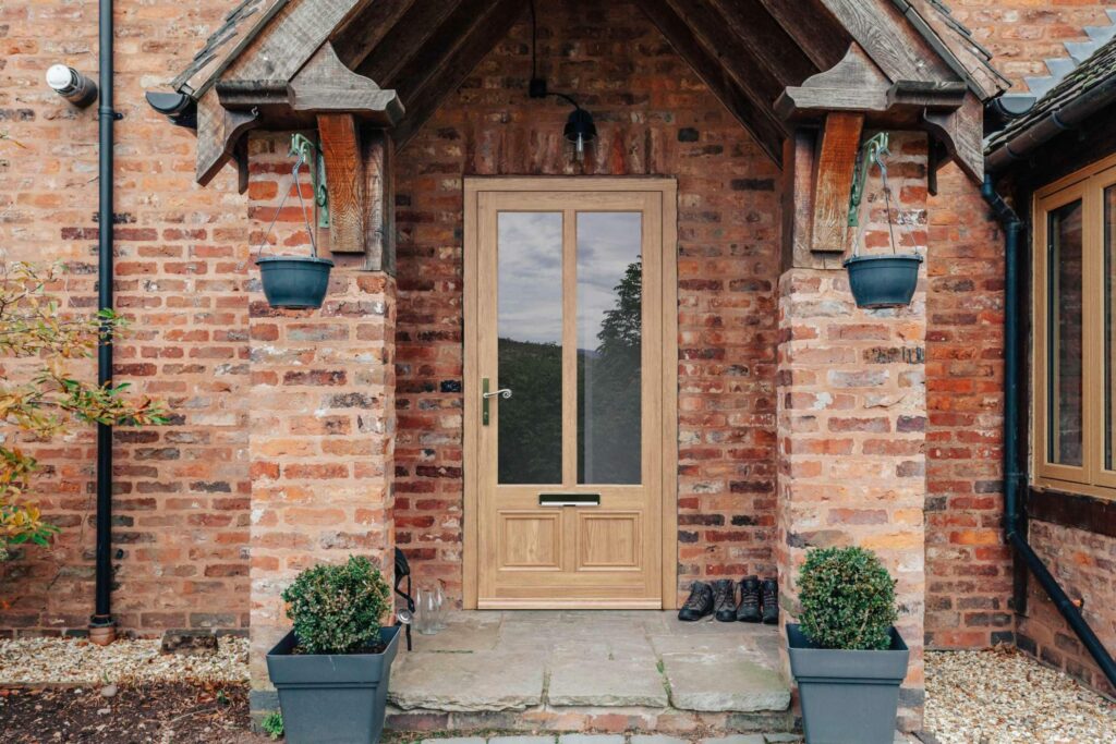 timber front door