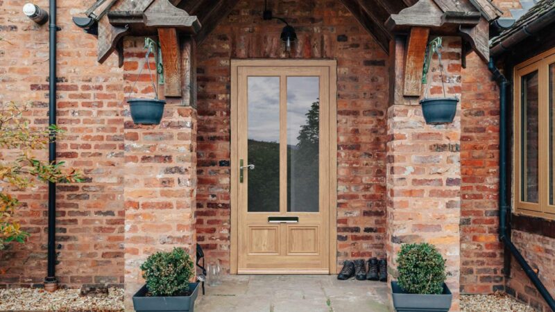 timber front door