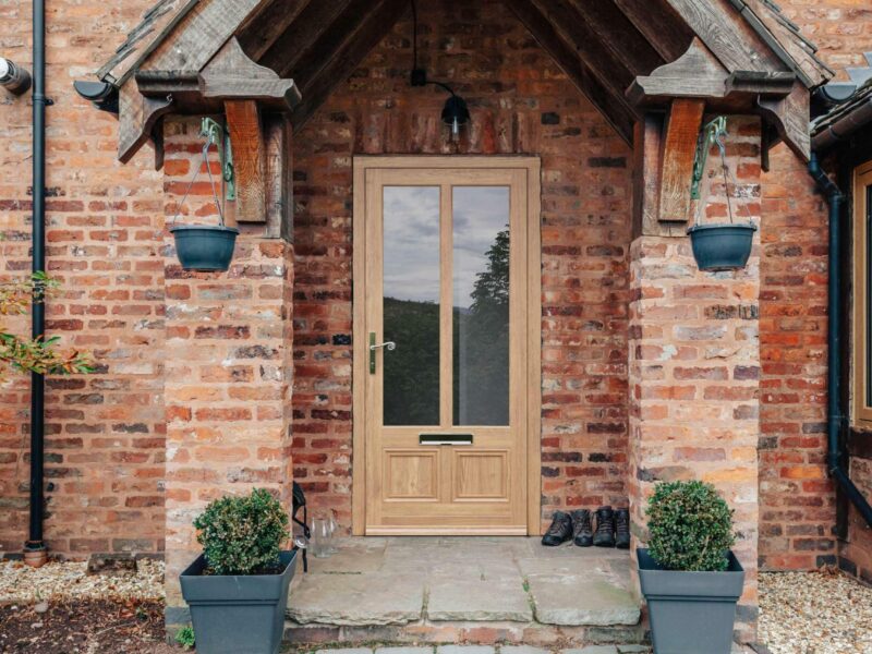 timber front door